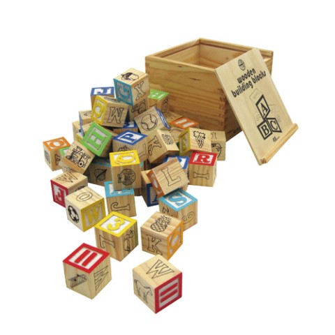 large wooden building blocks uk